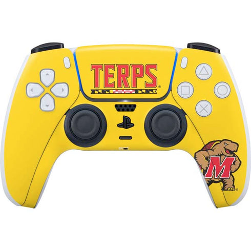 University of Maryland Terps Yellow PS5 Controller Skin